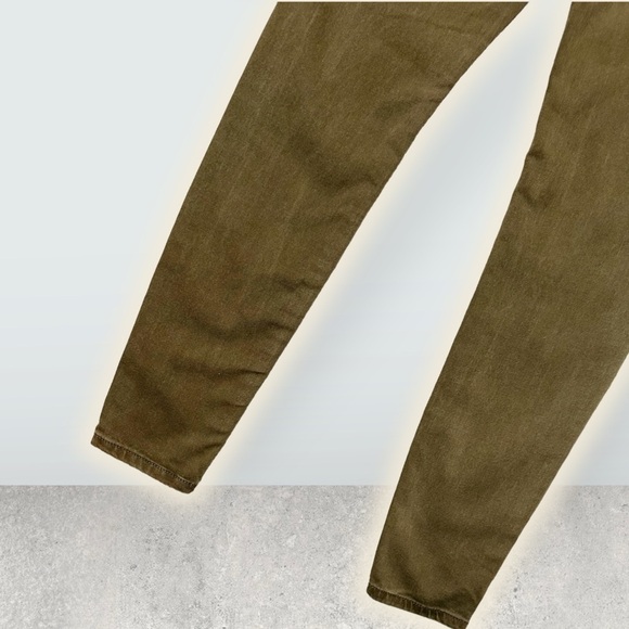 BlankNYC ‘The Great Jones’ Olive Green High-Rise Skinny Jeans Size 26 - Picture 15 of 16